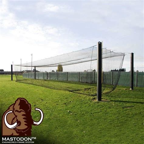 Usually a cage is used with a pitching machine that. Mastodon Outdoor Batting Cage (Including Poles, Hardware ...
