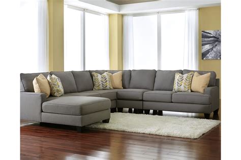 Ashley Grey Sectional Sofa Baci Living Room