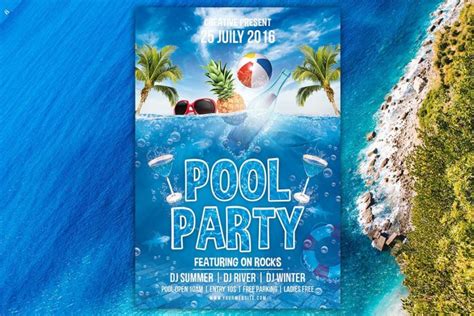 15 Pool Party Flyers Templates Psd And Ai Graphic Cloud Images And Photos Finder