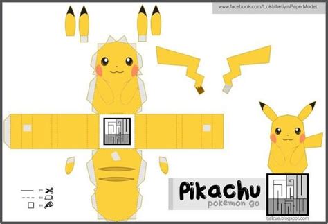 Papercraft Pokemon Paper Toys Template Pikachu