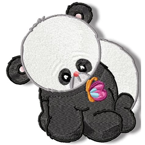 Baby Panda Machine Embroidery Pams Embroidery Designs Animal