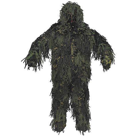 Mfh Ghillie Jackal Suit 3d Body System Woodland Ghillie Suits