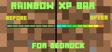Rainbow Xp For Bedrock Minecraft Texture Pack