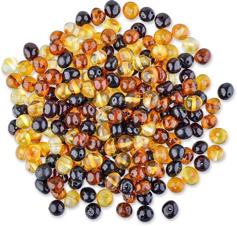 genuine amber loose polished amber beads from the baltic sea drilled through