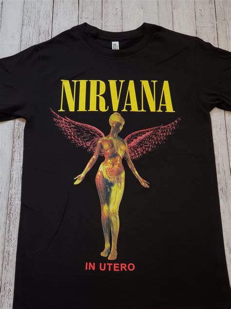New Nirvana In Utero Black T Shirt Etsy