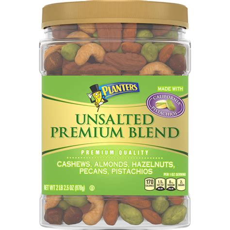 Planters® Deluxe Unsalted Mixed Nuts 345 Oz Jar Planters® Brand