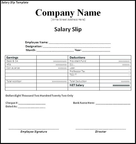 Sample of pay slip template. #15+ payslip template uk excel | Paystub Confirmation ...