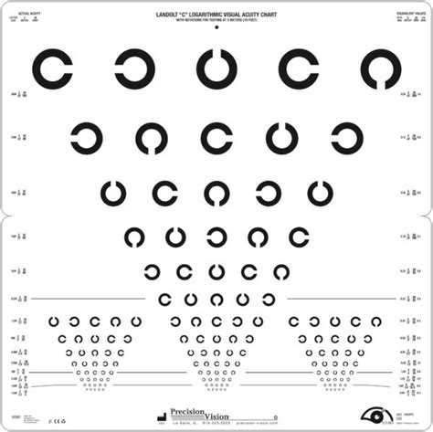 Landolt C Folding Chart Precision Vision