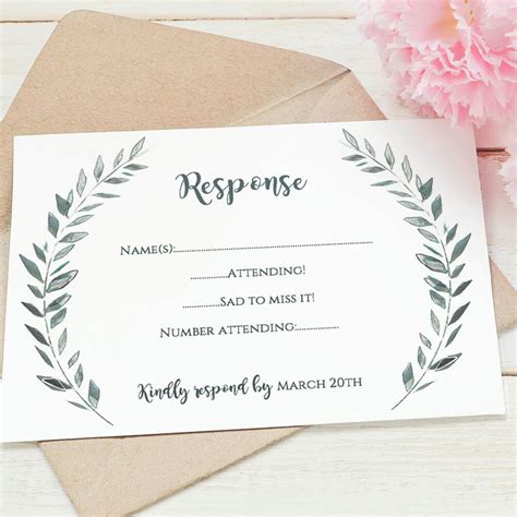 Free Downloadable Rsvp Templates