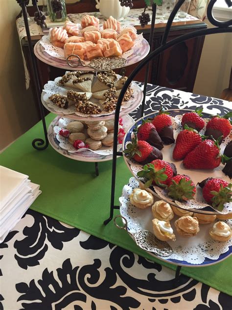 Dessert Trays Petite Fours Shortbread Macarons Chocolate Dipped