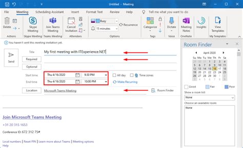 How To Schedule A Teams Meeting With Outlook