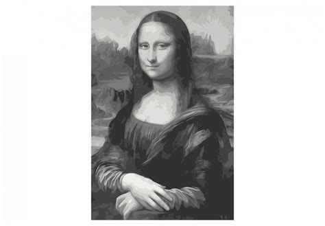 Leonardo Da Vinci Mona Lisa Black And White
