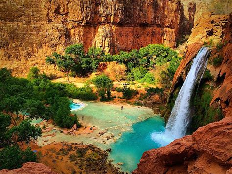 Havasu Waterfall Havasu Falls Havasupai Waterfalls Waterfall