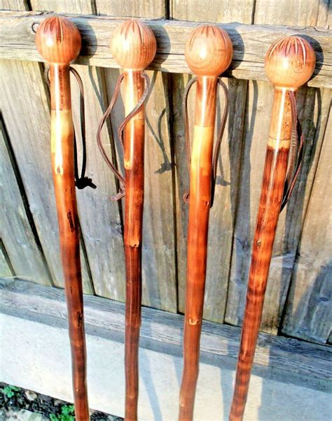 Rustic Solid Wood Walking Stick Round Ball Handle Country Etsy Australia