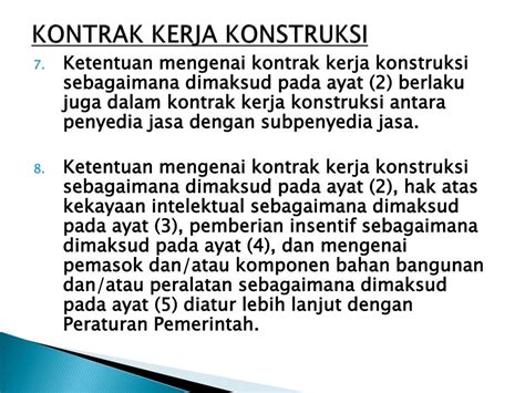 2003, mengenal kontrak konstruksi di indonesia). PPT - PEKERJAAN KONSTRUKSI PowerPoint Presentation, free download - ID:3152871