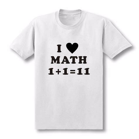 Friend T I Love Math T Shirt Mens T Shirt Funny Tshirt Geek Math