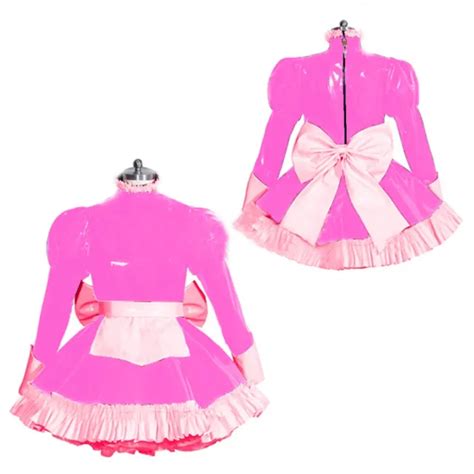 French Maid Sissy Girl Sweet Lockable Pvc Dress Cosplay Costume Tailor Made 6999 Picclick