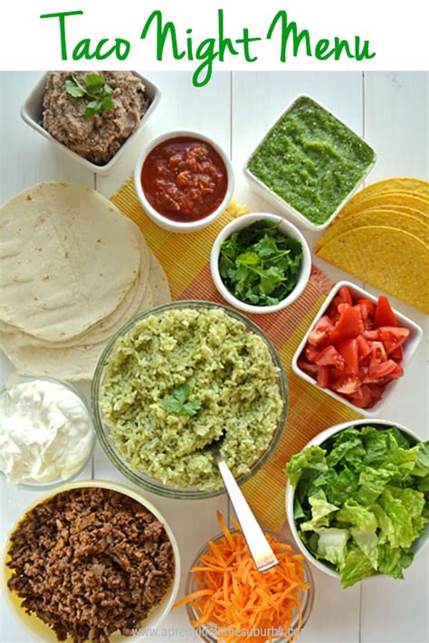 Taco Night Menu Easy And Delicious Recipes