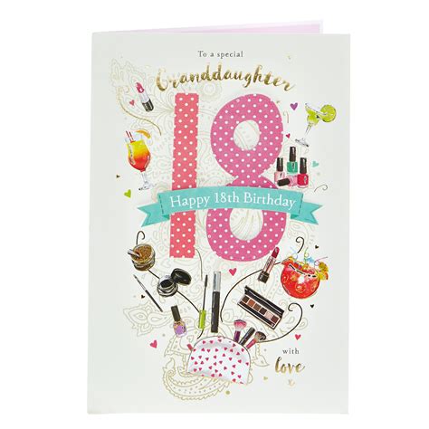 Buy 18th Birthday Card Granddaughter With Love For Gbp 199 Card Factory Uk