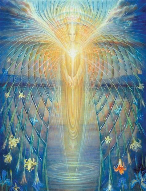 The Angel Of Abundance Visionary Art Spiritual Art Angel Art