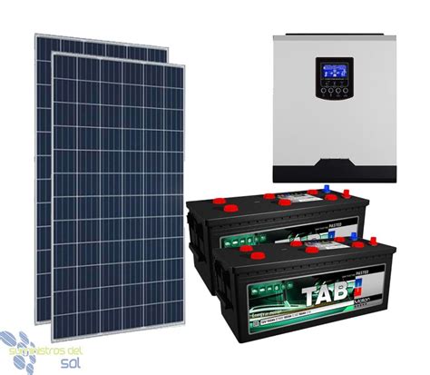When the solar power is off, the power grid will replenish the electricity power to appliances working. Kit Solar 2400Wh Aislada | Kit Fotovoltaico Aislada ...