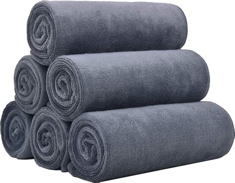 Bloomsesame Microfiber Gym Towels 6 Pack 16 X 35 Inch Fitness Workout