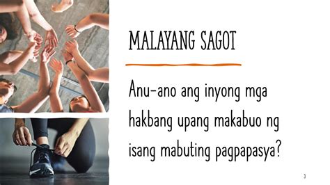 Solution Aralin 2 Mga Hakbang Sa Paggawa Ng Mabuting Pagpapasya