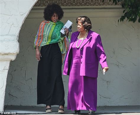 Katherine Jackson Looks Somber After Church Serviceas Paris Is Moved