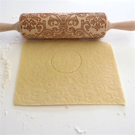 Damask Three Embossing Rolling Pin By Boon Homeware