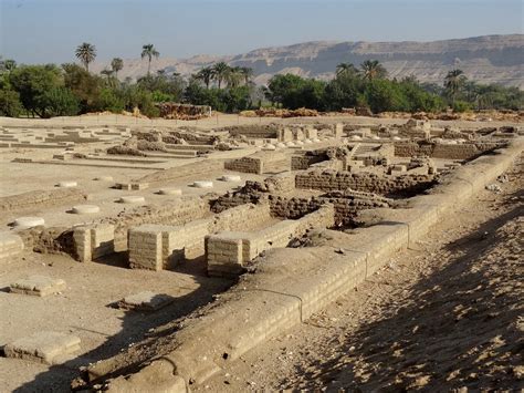 The Ancient Egypt El Amarna The City Of Akhenaten The Main City