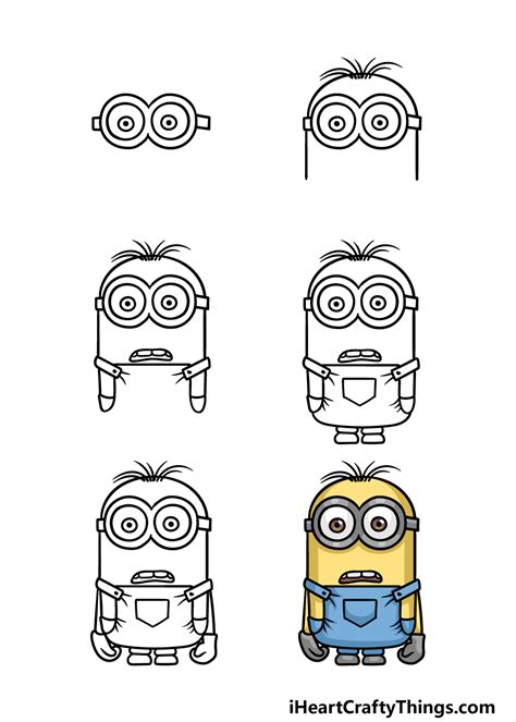 How To Draw A Minion Step By Step Easy