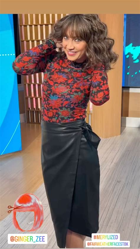 Gma S Ginger Zee Shows Off Her Tiny Frame In Tight Leather Skirt And Floral Top Days After