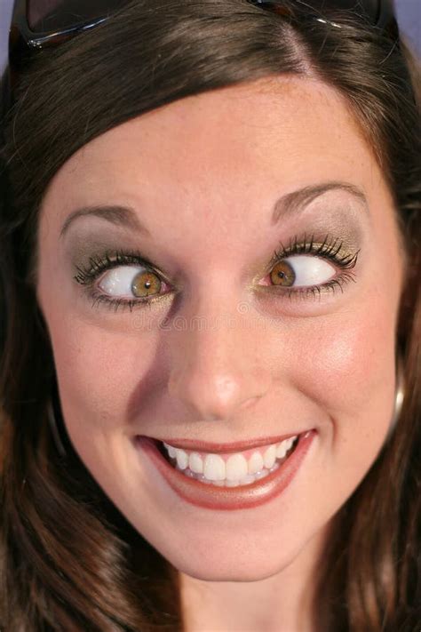 Cross Eyed Funny Face Woman Stock Photo Image 2311010