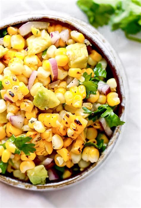 Summer Grilled Corn Salad With Avocado Cilantro And Lime Nutrition