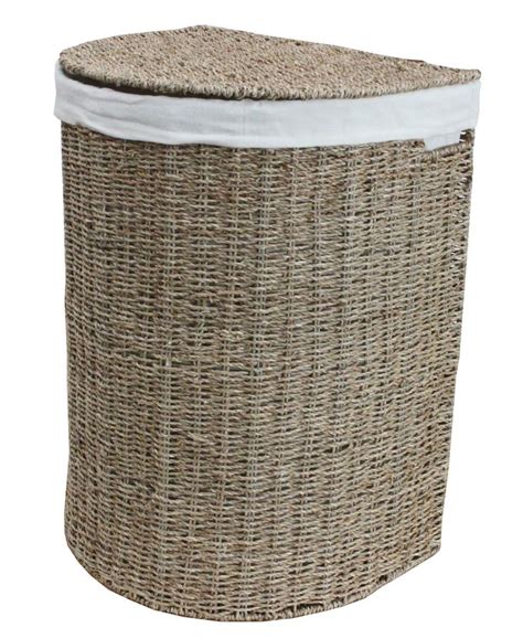 Apply a stain stick to stains following package instructions. Seagrass Half Moon Laundry Basket Lined | Laundry basket ...