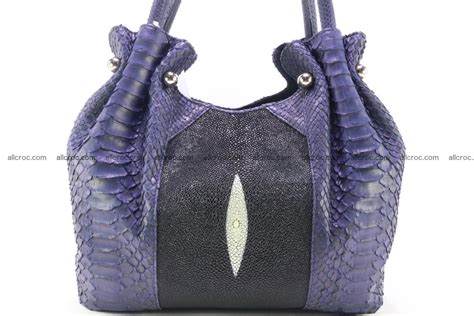 Buy Handbag For Women From Genuine Python And Stingray Skin Genuine