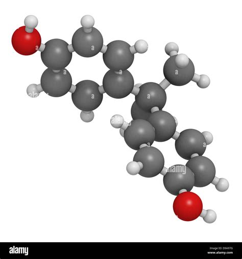 Bisphenol A Bpa Plastic Pollutant Molecule Chemical Structure Bpa