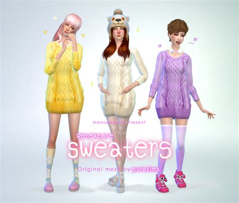 Recolor Chunky Sweaters ~ Nathys Sims