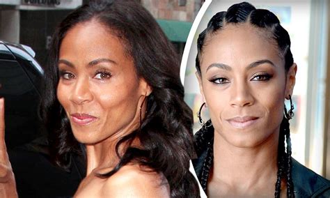 Has Youthful Jada Pinkett Smith Had Her Cheeks Plumped Up By A Surgeon Daily Mail Online