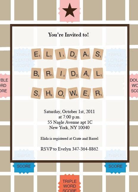 Scrabble Invite Pdf Etsy Invitations Fun Invitations Party