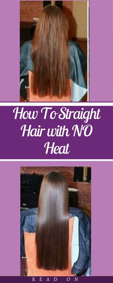 How To Straighten Your Hair Without Heat No Heat Straight Hair