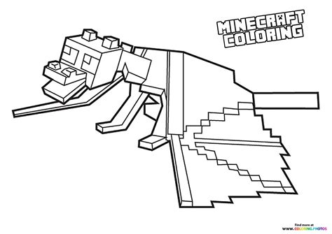 Minecraft Dragons Coloring Pages For Kids