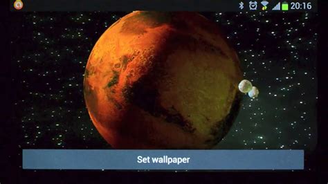Mars Hd Live Wallpaper Tablet 3d View Youtube