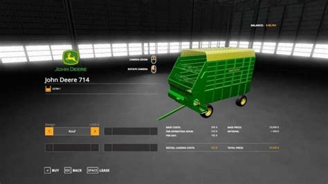 John Deere 714 Forage Box V10 Fs19 Mods Farming Simulator 19 Mods