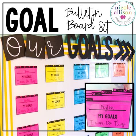 Goal Bulletin Board Making Goals Visual And Accessible Speech Peeps
