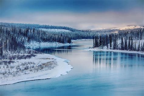 🇨🇦 Wintery River Yukon Territory Canada By Stefan Gotterman