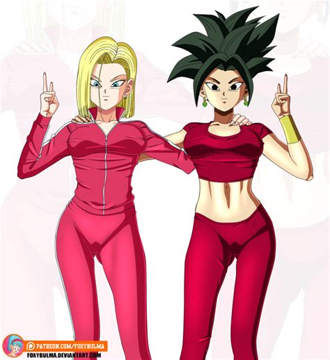Android 18 And Kefla Posing For The Cameras Dragon Ball Know Your Meme