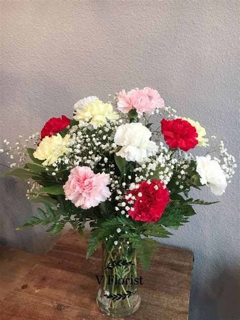 Assorted Carnations Arrangement In Las Vegas Nv V Florist
