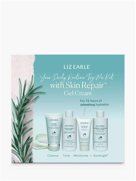 Liz Earle Your Daily Routine Try Me Kit With Skin Repair™ Gel Cream Skincare T Set