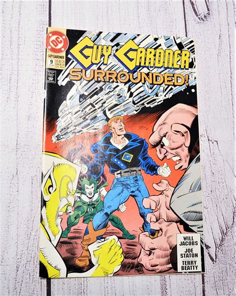 Vintage Guy Gardner Comic Book 1993 No 9 Dc Comics Collectible Etsy